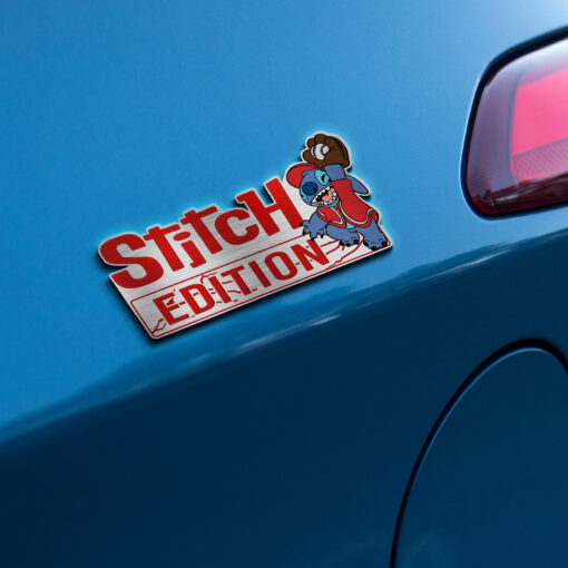 Baseball Stitch Edition Laser Engraved or 3D Inlayed Car Name Badge - Image 2