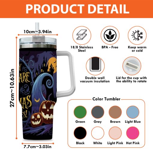 The Nightmare Before Christmas Version 2 40oz Stanley Tumbler - Image 3