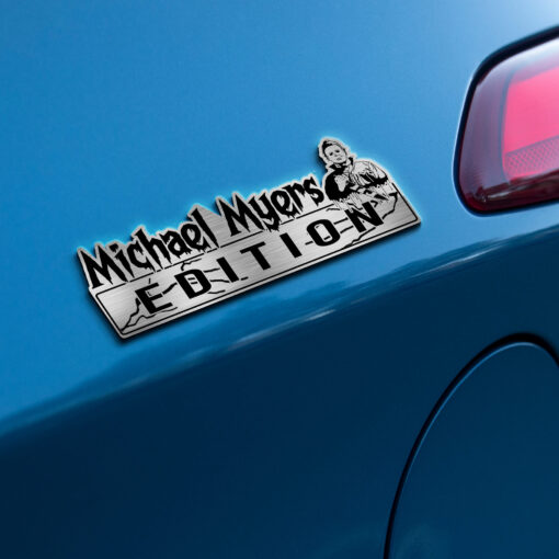 Michael Myers Halloween Edition Laser Engraved or 3D Inlayed Car Name Badge - Image 2