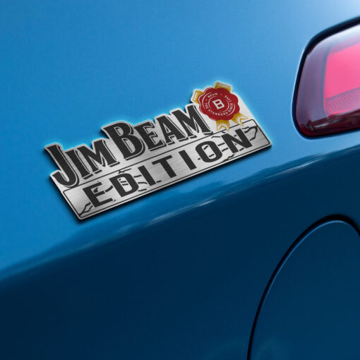 Jim Beam Whiskey Edition Laser Engraved or 3D Inlayed Car Name Badge - Image 2