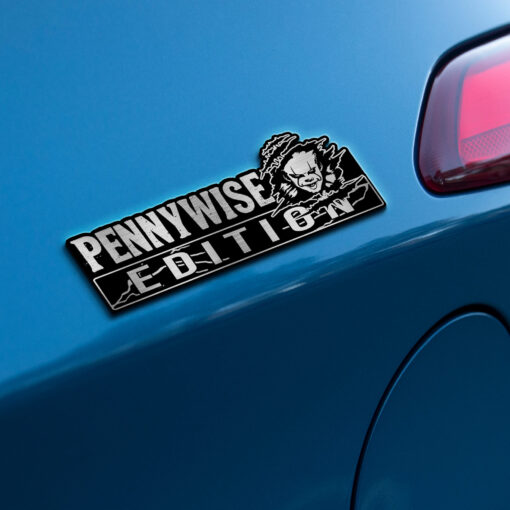 Pennywise Peeking Edition Laser Engraved or 3D Inlayed Car Name Badge - Image 4