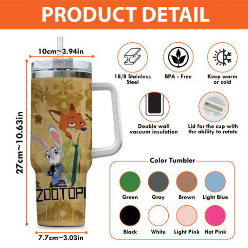 Zootopia 40oz Stanley Tumbler - Image 2