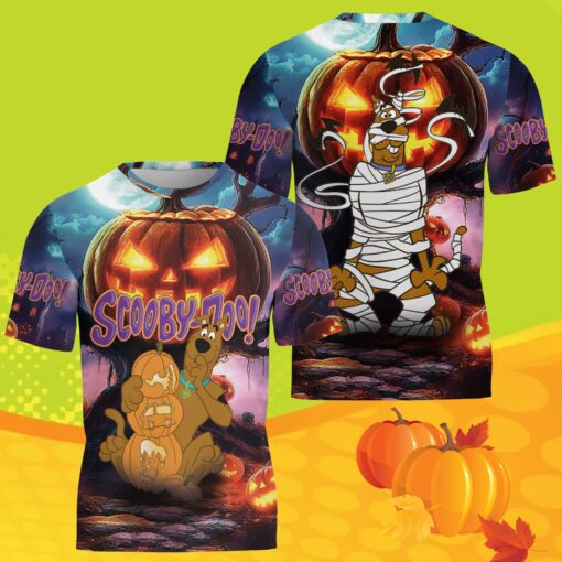 Scooby-Doo Halloween Jack-O-Lantern T-Shirt 3D