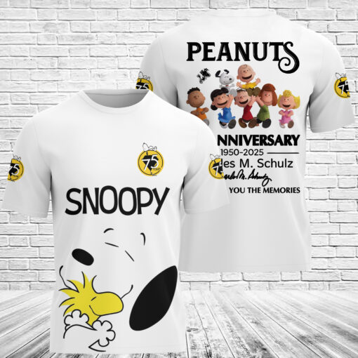 Snoopy Peanuts 75th Anniversary 3D T-Shirt