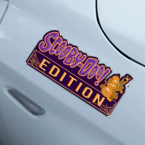 Scooby-Doo Halloween Jack-O-Lantern Edition Laser Engraved or 3D Inlayed Car Name Badge - Image 4