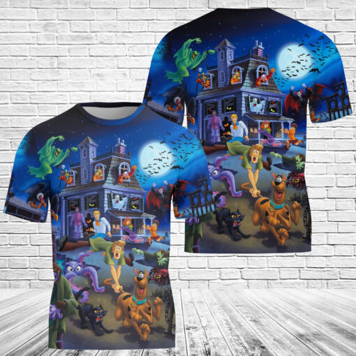 Scooby-Doo House Halloween T-Shirt 3D
