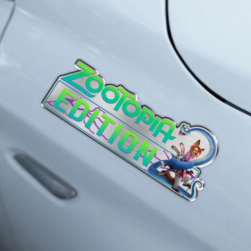 Zootopia 2 Edition Laser Engraved or 3D Inlayed Car Name Badge - Image 4