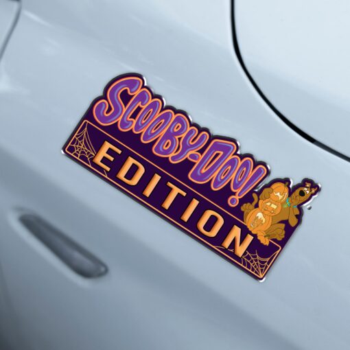 Scooby-Doo Halloween Jack-O-Lantern Edition Laser Engraved or 3D Inlayed Car Name Badge - Image 3