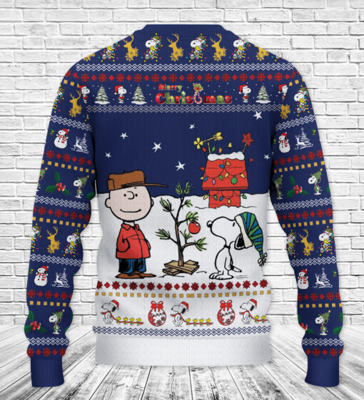 Snoopy Charlie Brown Christmas Knitted Sweater - Image 4