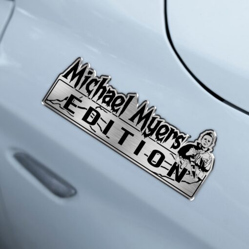 Michael Myers Halloween Edition Laser Engraved or 3D Inlayed Car Name Badge - Image 3