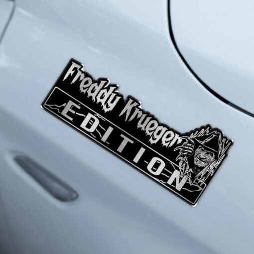 Freddy Krueger Peeking Edition Laser Engraved or 3D Inlayed Car Name Badge - Image 3