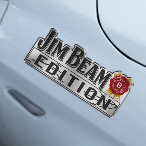 Jim Beam Whiskey Edition Laser Engraved or 3D Inlayed Car Name Badge - Image 3