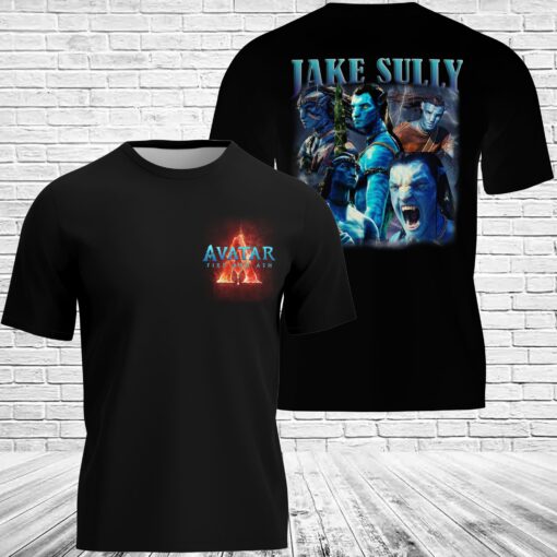 Avatar: Fire and Ash 2025 Jake Sully 3D T-Shirt