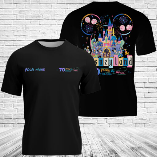 Personalized Disney 70th Anniversary 3D T-Shirt