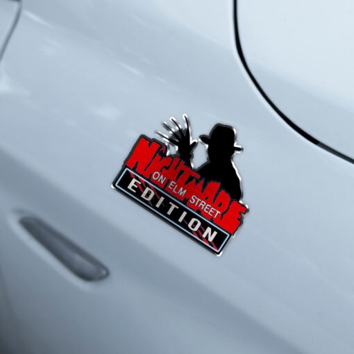 Freddy Krueger Nightmare on Elm Street Halloween Edition Laser Engraved or 3D Inlayed Car Name Badge - Image 3