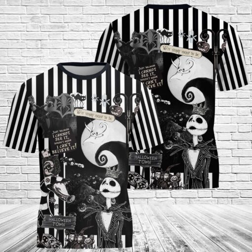 The Nightmare Before Christmas Halloween Town 3D T-Shirt