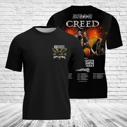 3 Doors Down American Rock Band 3D T-Shirt