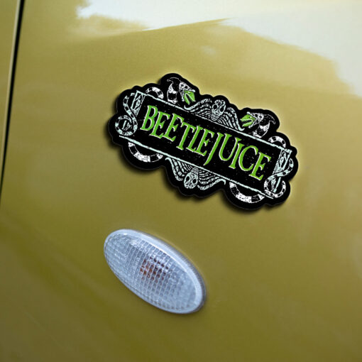 Beetlejuice Version 2 Edition Laser Engraved or 3D Inlayed Car Name Badge - Image 4