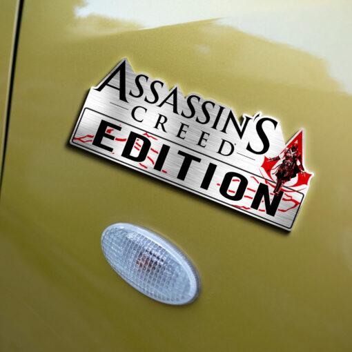 Assassin's Creed Edition Laser Engraved or 3D Inlayed Car Name Badge - Image 4