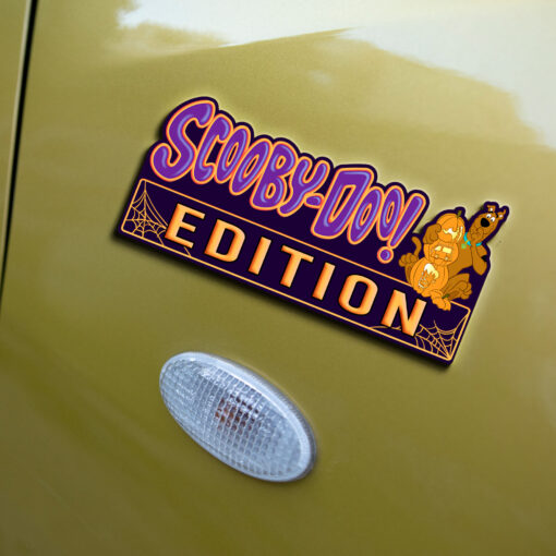 Scooby-Doo Halloween Jack-O-Lantern Edition Laser Engraved or 3D Inlayed Car Name Badge - Image 4