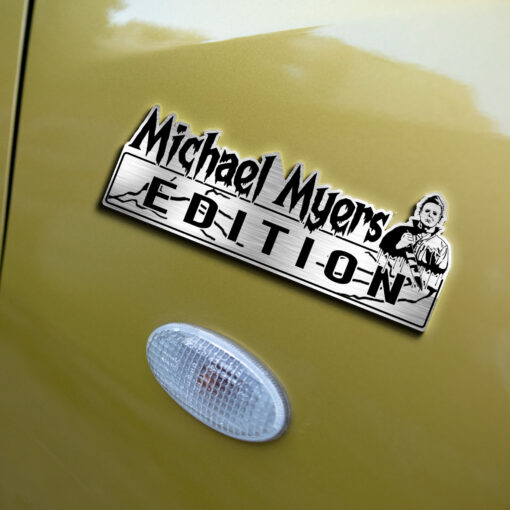 Michael Myers Halloween Edition Laser Engraved or 3D Inlayed Car Name Badge - Image 4