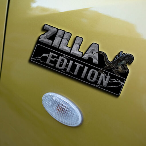 Zilla (TriStar) Edition Laser Engraved or 3D Inlayed Car Name Badge - Image 4