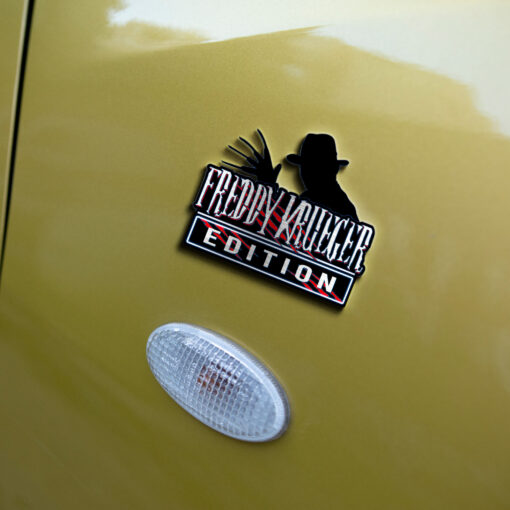 Freddy Krueger Halloween Edition Laser Engraved or 3D Inlayed Car Name Badge - Image 4