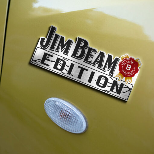 Jim Beam Whiskey Edition Laser Engraved or 3D Inlayed Car Name Badge - Image 4
