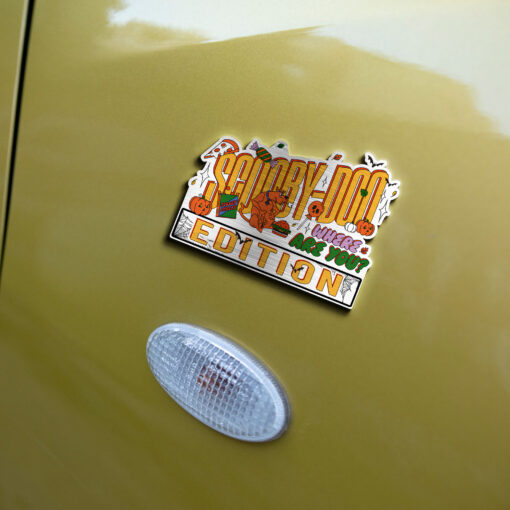 Scooby-Doo Halloween Snack Edition Laser Engraved or 3D Inlayed Car Name Badge - Image 4