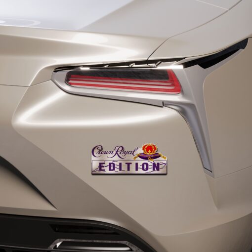 Crown Royal Whiskey Edition Laser Engraved or 3D Inlayed Car Name Badge - Image 5