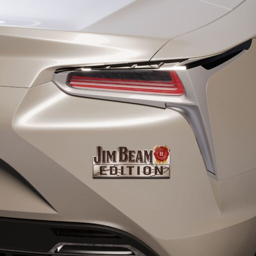 Jim Beam Whiskey Edition Laser Engraved or 3D Inlayed Car Name Badge - Image 5