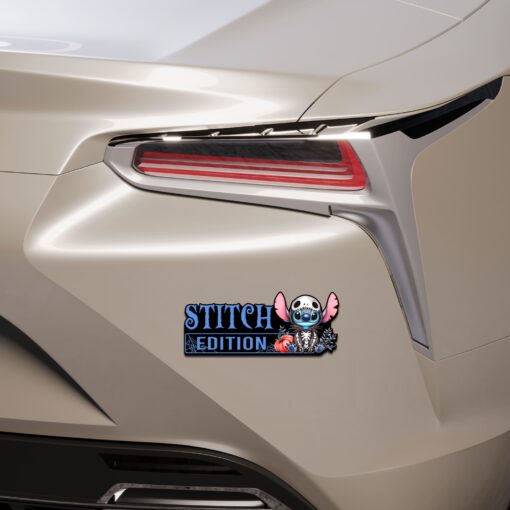Stitch as Jack Halloween Version 2 Edition Laser Engraved or 3D Inlayed Car Name Badge - Image 5