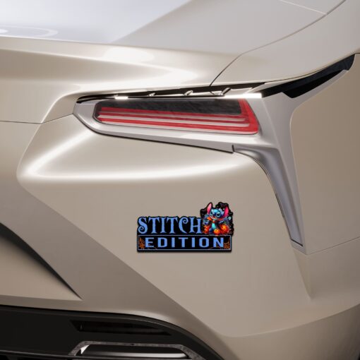 Vampire Stitch Halloween Edition Laser Engraved or 3D Inlayed Car Name Badge - Image 5