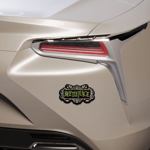 Beetlejuice Version 2 Edition Laser Engraved or 3D Inlayed Car Name Badge - Image 5
