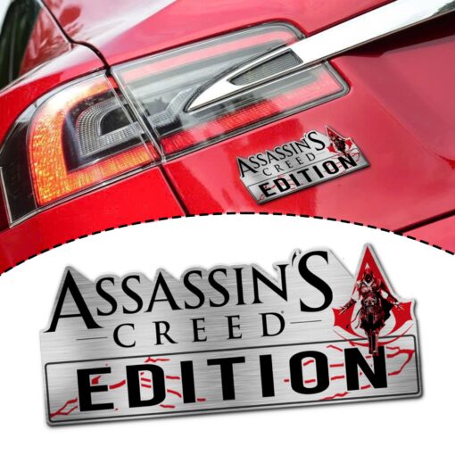 Assassin's Creed Edition Laser Engraved or 3D Inlayed Car Name Badge