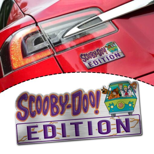 Scooby-Doo Edition Laser Engraved or 3D Inlayed Car Name Badge - THK1489