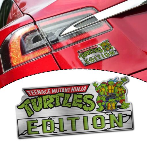 Teenage Mutant Ninja Turtles Edition Laser Engraved or 3D Inlayed Car Name Badge