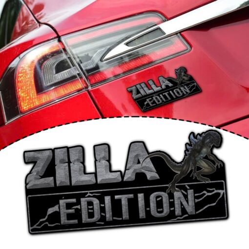 Zilla (TriStar) Edition Laser Engraved or 3D Inlayed Car Name Badge