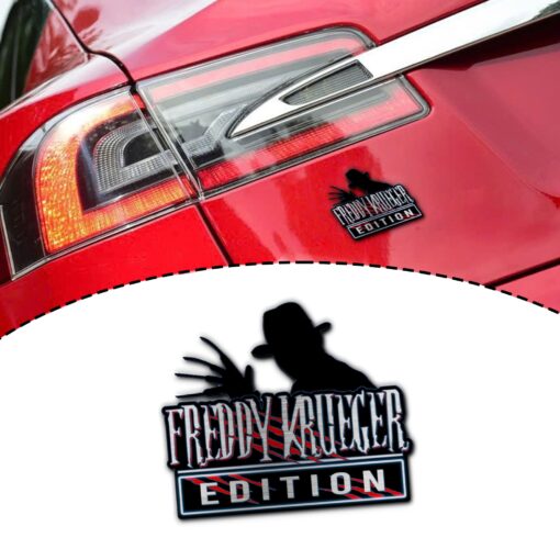 Freddy Krueger Halloween Edition Laser Engraved or 3D Inlayed Car Name Badge