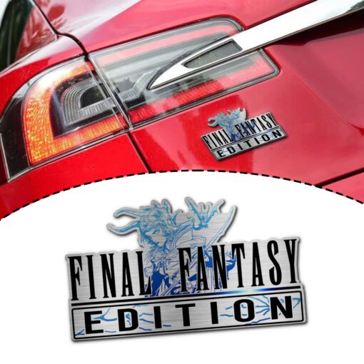 Final Fantasy Edition Laser Engraved or 3D Inlayed Car Name Badge