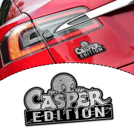 Casper Edition Laser Engraved or 3D Inlayed Car Name Badge