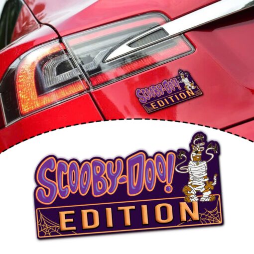 Scooby-Doo Mummy Halloween Snack Edition Laser Engraved or 3D Inlayed Car Name Badge