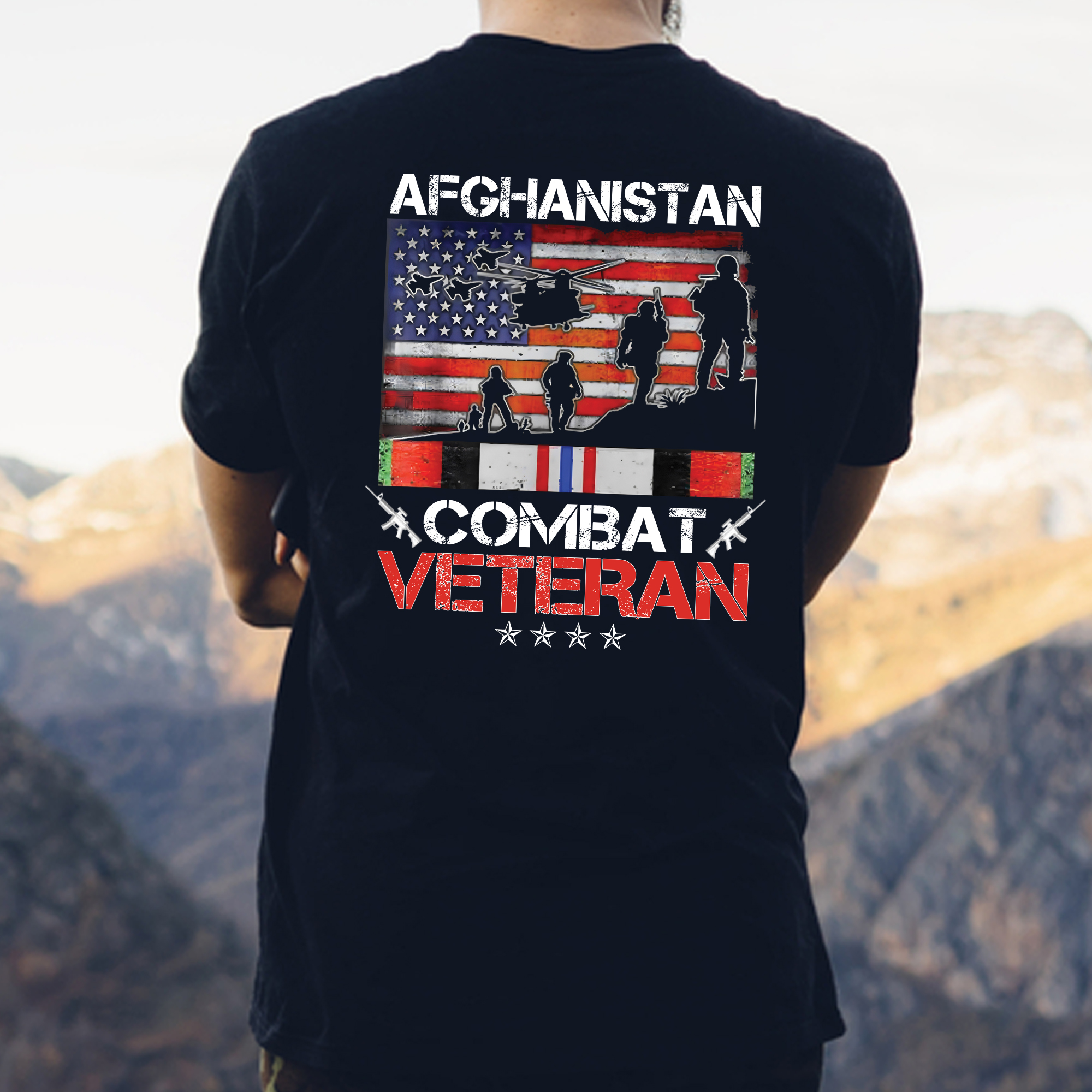 Afghanistan Combat Veteran US Veteran Military Classic T-Shirt