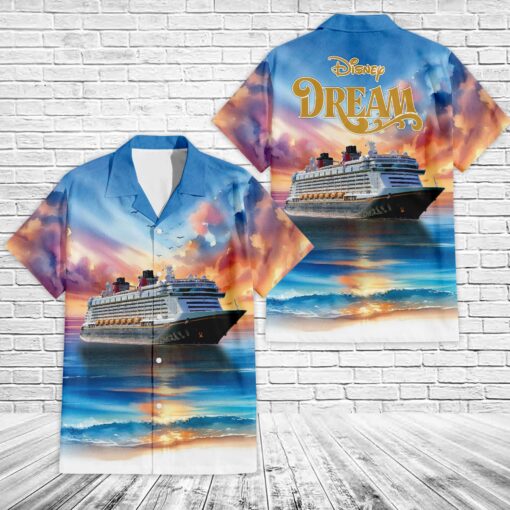 Disney Cruise Line Disney Dream Cruise Ship Hawaiian Shirt