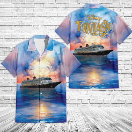 Disney Cruise Line Disney Fantasy Cruise Ship Hawaiian Shirt