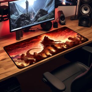 Godzilla LED Desk Mat