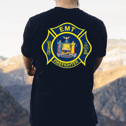 New York Fire Department Pompiers Classic T-shirt (Made in US) | Gildan 5000  New York Fire Department Pompiers Classic T-shirt