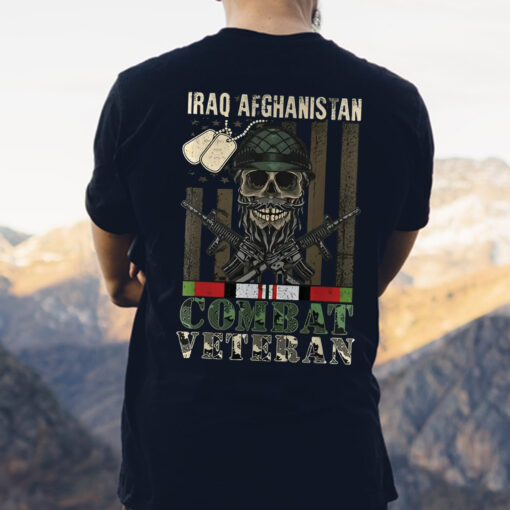 Veterans Day Iraq Afghanistan Combat Veteran Proud Us Army Classic T-shirt (Made in US) | Gildan 5000