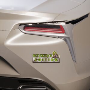 Alternative view of Beetlejuice Edition Laser Engraved or 3D Inlayed Car Name Badge