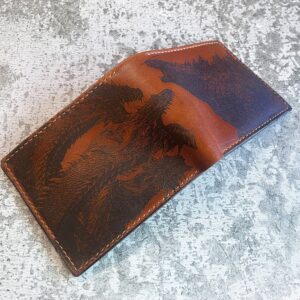 Alternative view of Godzilla Ghidorah Leather Wallet - THK1864
